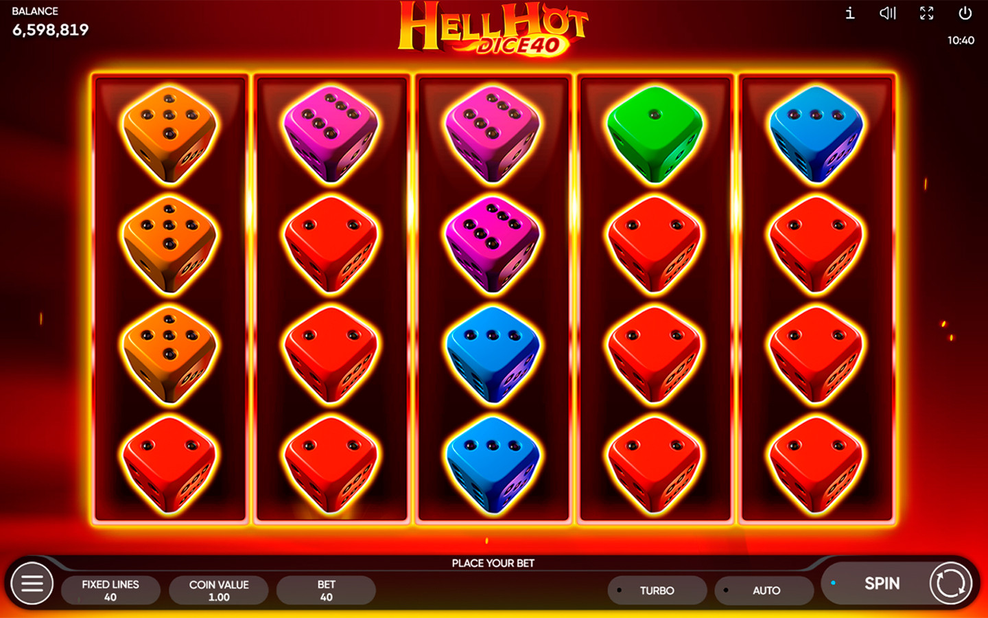   Hell Hot Dice 40 Slot   Endorphina  Drip asino